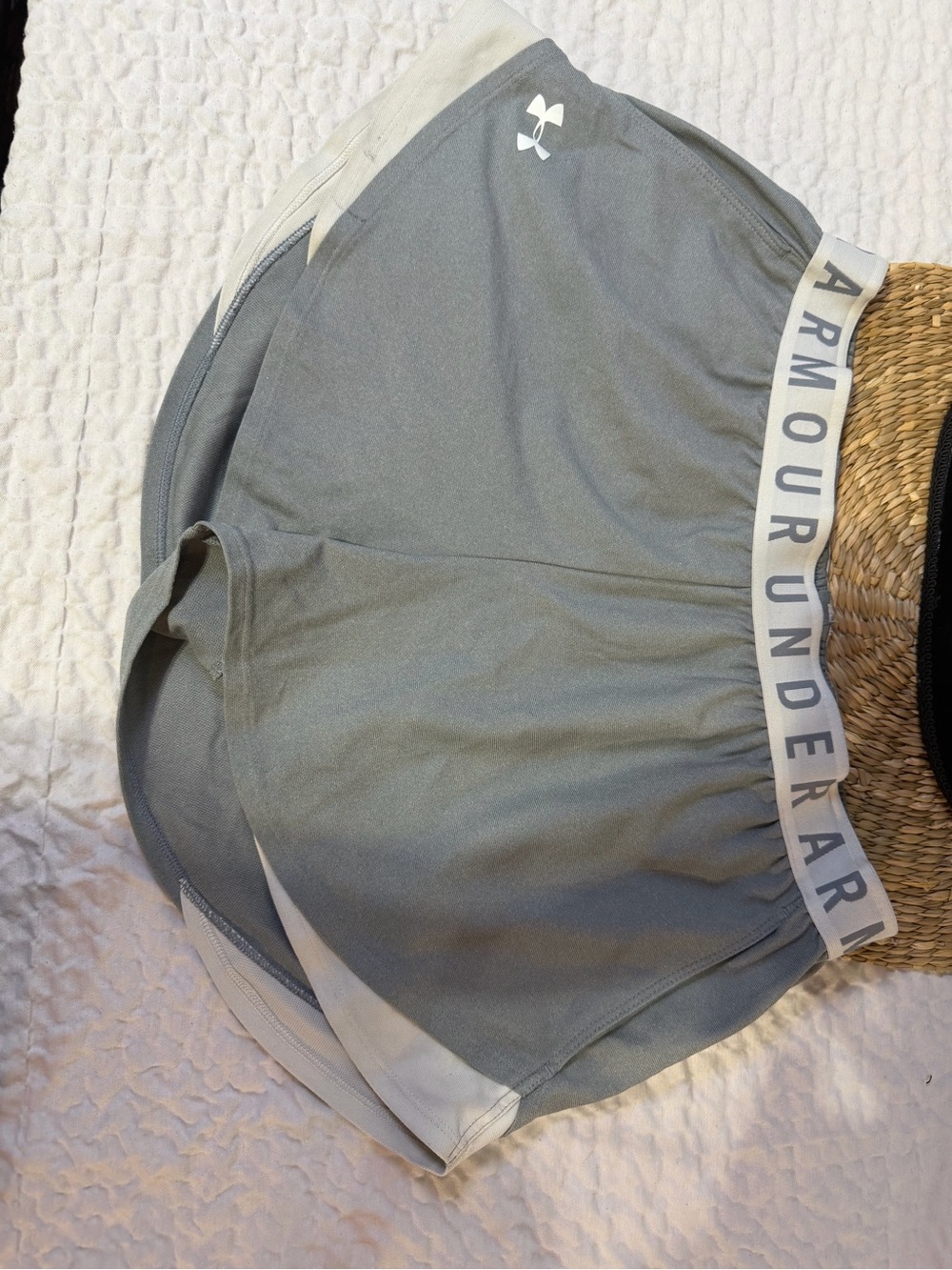 LG Gray Athletic Running Shorts with Branded Waistband